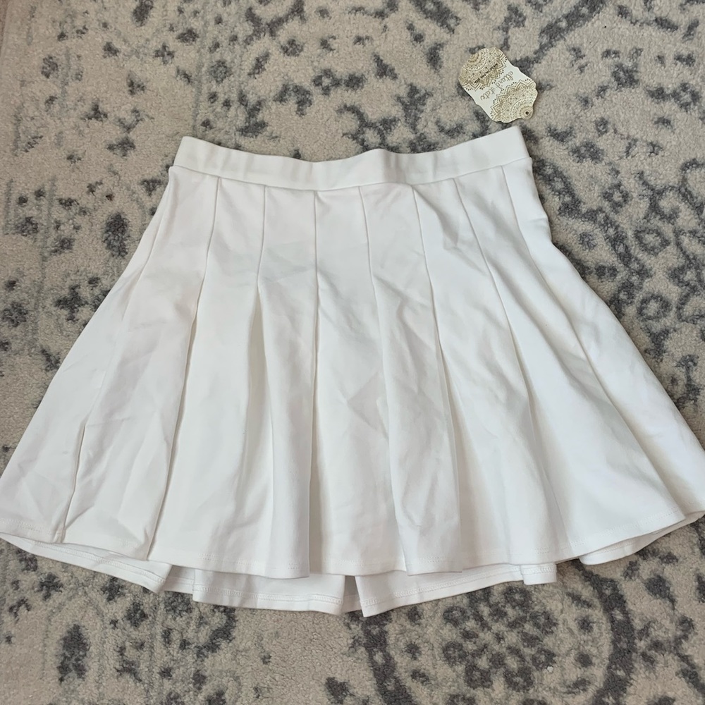 Altar’d State Ivory Tennis Skirt